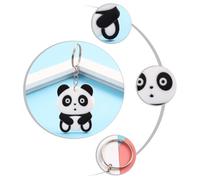Abaodam 20pcs Adorable Cartoon Panda Keychains Lightweight Bag Pendants Decorative Ornaments for Keys and