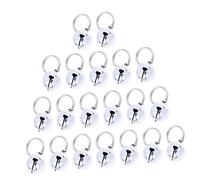 Abaodam 20Pcs Bells Kitten Supply Multi Function Pet Bells for Cats and Puppies DIY Craft Accessories with Crisp Sound for Collar Decoration and Holiday Ornament