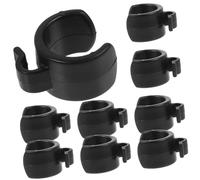 Abaodam 20pcs Black Plastic Cable Clamp Mic Clips for Microphone Cable Organizing Preventing Tripping Hazards with 20mm Wire Diameter for Live Streaming Setup