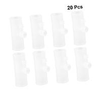 Abaodam 20pcs Chicken Tee Water Drinker Fittings for Easy Installation of Farm Supplies Poultry Waterer for Chickens Pigeons Quail Practical Drinking System