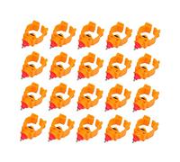 Abaodam 20pcs Chicken Water Feeder Poultry Drinker Screw Style Automatic Waterer for Chickens Ducks Quail Durable Practical Use