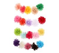 Abaodam 20pcs Chiffon Flower Dog Hairpins Lightweight Pet Hair Clips for Puppies and Cats Comfortable Stylish Animal Hair Accessories for Grooming and Dress Up
