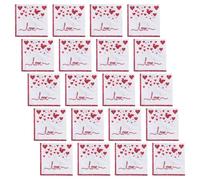 Abaodam 20pcs Disposable Valentine Day Paper Napkins with Love Hearts Print, Strong Absorbency, Versatile Usage, for Birthdays, Proposals and Wedding Anniversary Celebrations