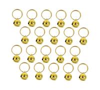 Abaodam 20pcs DIY Pet Bells Durable Copper Christmas Hanging Decor with Joyful Sound for Crafting and Pet Accessories for Cats and Dogs