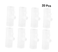 Abaodam 20pcs Drinker Tee Water Pipes for Chickens Pigeons Quail Easy Install Farm Waterer Supplies Durable Practical Drinking System