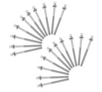 Abaodam 20pcs Drum Tension Rods M5 X 60mm Stainless Steel High-strength Threads Professional-grade Drum Hardware Replacement Screws for Snare Lugs in Studio Sessions