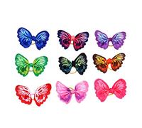 Abaodam 20pcs Elastic Pet Hair Bands for Dogs and Cats Soft Durable Topknot Hair Ties with Mixed Colors Adjustable Grooming Accessories for Puppy Braids Tails and Cute Hairstyles
