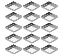 Abaodam 20Pcs Empty Iron Makeup Pans 26X26X5Mm Aluminum DIY Blush Powder Palette for Professional Makeup Storage and Organizing