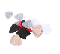 Abaodam 20pcs Felt Guitar Picks Acoustic Ukulele String Instrument Accessories Replacement Electric Guitar Felt Picks Bass Plectrum for Beginners