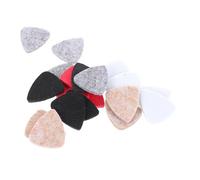 Abaodam 20pcs Felt Guitar Picks Plectrums for Acoustic Guitar Ukulele and Bass Warm Tones Comfortable Grip for Musicians Multi Grey