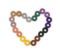 Abaodam 20pcs Felt Washers for Cymbal Stand Strap Button Felt Washers Drum Dampeners for Practice Pads and Cymbals Accessory
