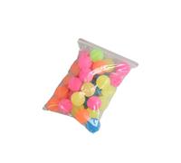 Abaodam 20Pcs Fluorescent Solid Rubber Bouncy Balls for High Bounce Jumping Balls Random Colors Fun Outdoor Play for Boys Random Color