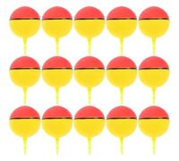 Abaodam 20pcs Foam Fishing Floats round Bobber Bait Float Kit with Red and Yellow Colors for Surf and Ice Fishing Rig Accessories