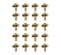 Abaodam 20pcs Golden Metal Snare Drum Screws for Drummers, Easy to Fasten and Suitable for Drum Repairs, Sturdy Musical Instrument Screws for Snare Mounting and Percussion Hardware