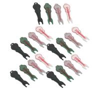 Abaodam 20pcs Guitar Bridge Pin Puller Set for Acoustic Guitar Ukulele - Metal String Peg Extractor Tools in Black, Green, Gray, White - Luthier Repair Accessories for String Instrument