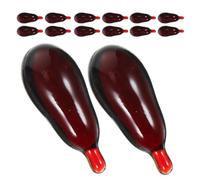 Abaodam 20pcs Halloween Fake Blood Capsules: Realistic Prank Blood Pills Makeup Props - Party Trick Supplies For Cosplay, Red, 25 x 10 mm