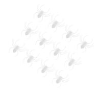 Abaodam 20pcs Halloween Luminous Spider Trick Props with Realistic Design for Masquerade Cosplay and Party Decorations Creepy Glow the Dark Spiders for Pranks and Haunted House Supplies