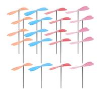 Abaodam 20pcs Hand Rubbing Flying Dragonfly, Outdoor Small Helicopter Set for Preschool Science Learning and Recreational Play, Mixed Solid Color Hearts Random Style