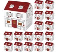 Abaodam 20pcs House-shaped Small Candy Boxes Made of White Cardboard for Storing Candy and Biscuits Nordic Style Wedding Boxes Suitable for Occasion and Personal Enjoyment