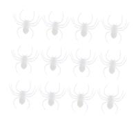 Abaodam 20pcs Luminous Halloween Spider Glow the Dark Trick Props for Masquerade Cosplay Costume Party Decorations and Prank Supplies
