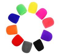 Abaodam 20pcs Mic Covers Microphone Windscreen Replacement Sponge Mic Cover for Ktv Home Studio Use