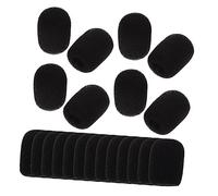 Abaodam 20pcs Microphone Case Microphone Soft Cover Headset Microphone Mic Cover Microphone Cover Replacement Microphone Windscreen Microphone Covers Lapel Consumables Disposable Sponge