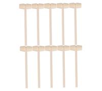Abaodam 20pcs Mini Wooden Hammers for Boys and Girls, Children’s Cracking Mallets Toy Set, Small Safe Flat-head Hammer Toys for Early Development and Hammering Activities