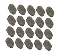 Abaodam 20PCS Miniature Stepping Stones for Fairy Garden Micro Landscape Resin Rock Decor Bonsai Craft Outdoor Plant Pot Ornament with Elegant Detailed Design