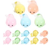 Abaodam 20pcs Mixed Color Miniature Resin Sea Lion Figurines, Ocean Animal Decorations for Aquarium, DIY Dollhouse Accessories, Tiny Desktop Craft Models Random Color