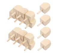 Abaodam 20pcs Natural Wood Hanukkah Dreidels for Educational Holiday Spinning Tops Unpainted DIY Craft Smooth Finish Hanukkah Decor Family Games