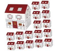 Abaodam 20Pcs Nordic Style House Shaped Candy Boxes for Weddings Party Favor Elegant Sweets Packaging and Snack Storage Creative Boxes with Romantic Holiday Design