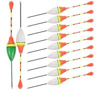 Abaodam 20pcs Outdoor Fishing Floats Bobbers Thick and Visible Floating Tools for Sea and Freshwater Fishing Tackle Accessories Random Color Random Color