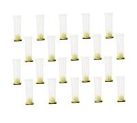 Abaodam 20Pcs Plastic Bee Cage Protective Covers Simple Beekeeping Cell Protectors for Queen Rearing Kits Easy to Clean and Maintain