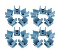 Abaodam 20pcs Plastic Pipe Clips Tube Clip Clamp with Quick Mounting and Removal Feature Pp Material for Toilet Seat Installation Support Suitable for Wheelchair and Commode Chair Use