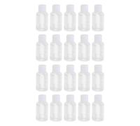 Abaodam 20pcs Plastic Refillable Travel Squeeze Bottles 50ml Leak Proof Containers with Caps for Liquids and Shampoo, Convenient to Carry for Occasions