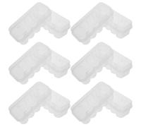 Abaodam 20pcs Plastic Vial Storage Case Clear Organizer for Fridge Freezer Laboratory Use Portable Lightweight Transparent Bottle Holder for Fieldwork and Emergency