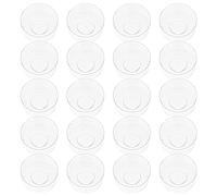 Abaodam 20pcs Plastic Wax Melt Containers Candle Making Box with Flame-Retardant Shell for DIY Candle Making and Office Use Reusable Lovely Shell Mold