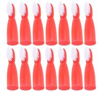 Abaodam 20pcs Portable Mini Toothbrushes with Finger Sleeve for Prisons and Detention Centers, Plastic Material, Designed to Minimise Safety Risks and Ensure Oral Care