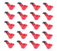Abaodam 20pcs Quail Pigeon Chicken Drinking Water Bowl Automatic Poultry Water Drinker Farming Equipment