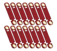 Abaodam 20pcs Red Parrot Foot Rings for Training Bird Identification Leg Bands for Parakeets and Poultry Anti-escape Ankle Bands for Outdoor Flight and Cage Accessories