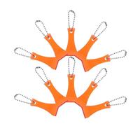 Abaodam 20Pcs Red Plastic Lotto Scratch Off Tool Keychain, Scoop Shape Card Scraper for Lottery Tickets, Voucher Code Revealing, Portable Ticket Scratching Tool for Travel and Daily Use