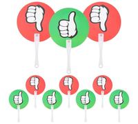 Abaodam 20pcs Reusable Voting Paddles Yes No Thumbs up Thumbs down Signs Plastic Handheld Tools for Teacher and Student Interaction in Group Discussions and Quizzes