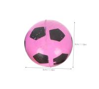 Abaodam 20pcs Rubber Bouncy Balls Bulk Jumping Balls with Football Pattern Lightweight Mixed Colors for Indoor Outdoor Play and Coordination Development Random Color