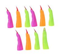 Abaodam 20pcs Scary Halloween Finger Covers Creepy DIY Nail Decor Props for Halloween Pranks Haunted House Decor Random Colors Random Color