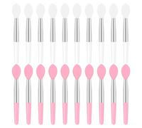 Abaodam 20pcs Silicone Lip Brush Set for Lipstick Colour Test and Lip Gloss Application, Soft and Portable Makeup Tool Suitable for Daily Makeup and Lipstick Counters