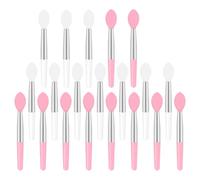 Abaodam 20pcs Silicone Lipstick Brush Set for Lip Makeup and Lipstick Color Test, Portable Lip Brush Applicator with Soft Silicone Heads, for Weddings and Makeup Artists