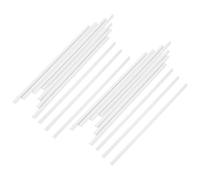 Abaodam 20Pcs Slide Grip Binding Bars Plastic White A4 Paper Folder Clips for Office Document Binding and Report Filing