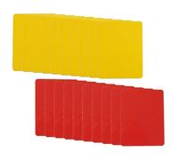 Abaodam 20pcs Soccer Yellow Red Cards Referee Set with Standard Pvc Wallet, Sturdy and Not Easy to Bend Or Fold, for Football Match Refereeing and Sports Officials