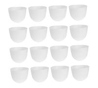 Abaodam 20pcs Thickened Plastic Poultry Drinking Bowls Lightweight Bird Food Cups Pigeon Cage Watering Bowls Easy to Clean Feeder for Parrots Finches and Birds
