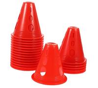 Abaodam 20pcs Training Marker Cones for Roller Skating Practice Agility Cones with Brightly Colored Road Obstacles for Improved Skills and Agility